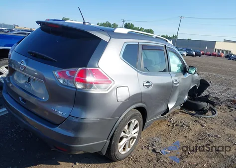 2015 Nissan Rogue Sv из США, поврежденный, VIN KNMAT2MVXFP566406